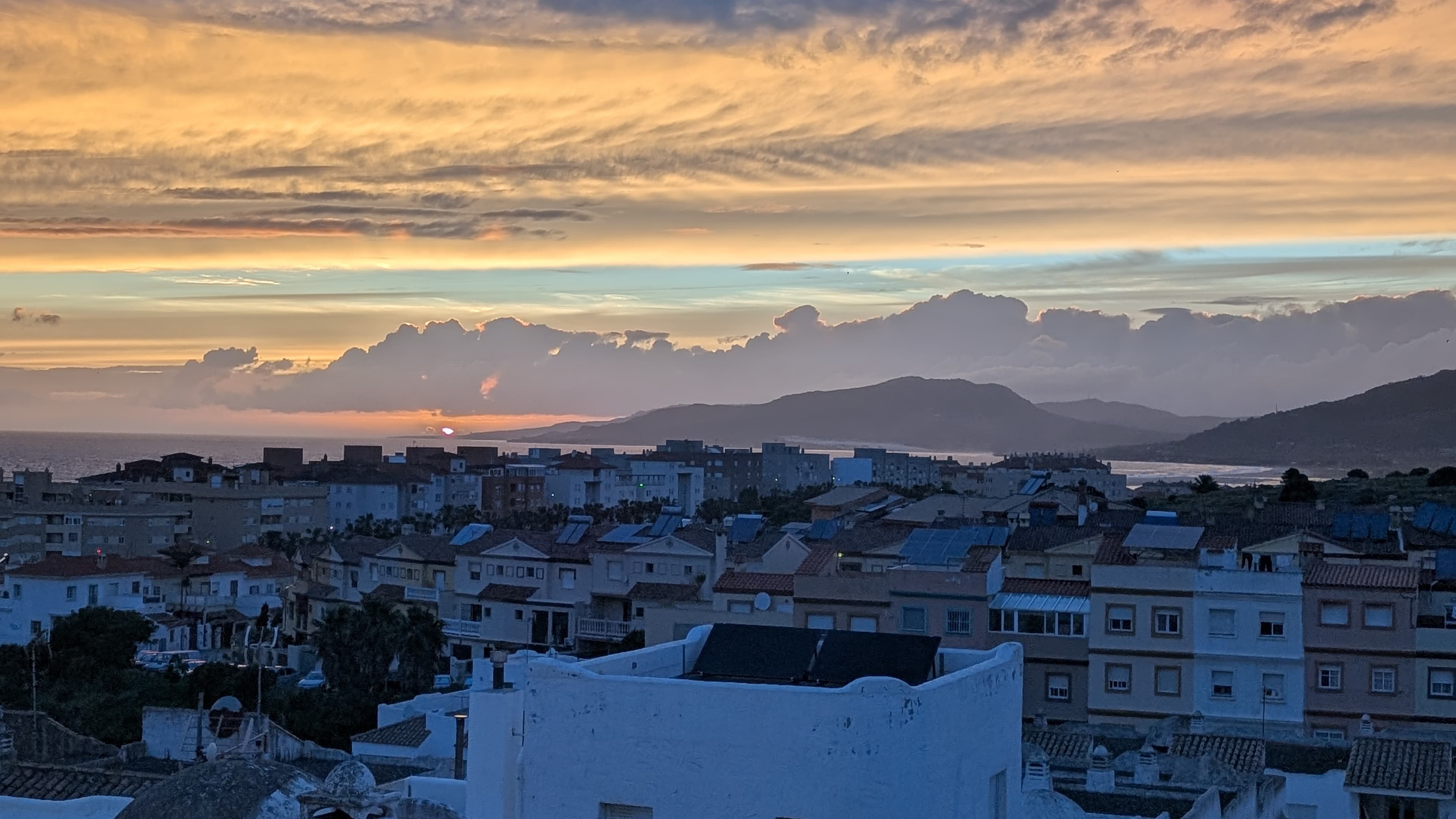 Panoramic view across the Strait to Africa